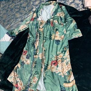 Two piece floral Zara kimono set